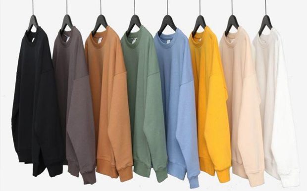 Sweatshirts in a range of colours made with ECOSTRONG yarn