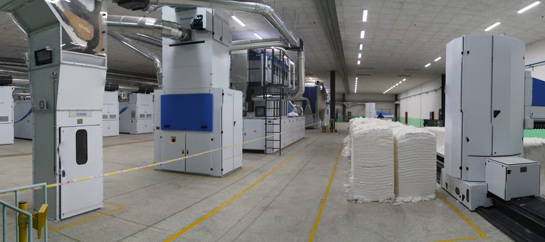 Blowroom & carding at the Long Run mill